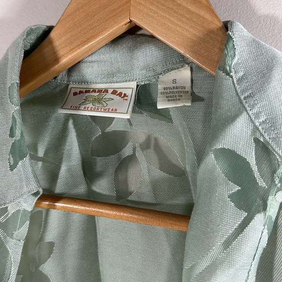 Banana Bay Fine‎ Resortwear Sage Green Coverup - Picture 3 of 6